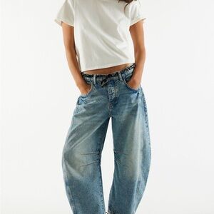 Free People We the Free Good Luck Barrel ‘Ultra Light Beam’ Size 29